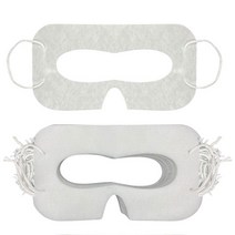 VR VR기기Oculus Quest 2 VR 아이 마스크 땀 흡수 코튼 천 얼굴 보호 일회용 커버 패드 범용 100 개입, 한개옵션1, 02 100PCS White