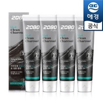 2080 퓨어 블랙치약 차콜민트 120gx4개