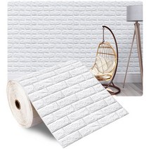 10/5/1M 3D Self-Adhesive Wallpaper Continuous Waterproof Brick Wall Stickers Living Room Bedroom Chi, NO5_70CMX10M