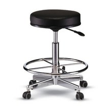 진찰용 작업용 조절링의자 병원 약국 진료용 의자, 밤색(이동형)