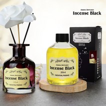인센스 디퓨저 본품+리필액 200ml+스틱 천연향 방향제 디퓨져, 디퓨저(스위트레몬)본품+리필액(200ml)