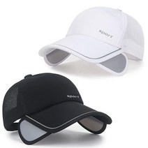 JXXAMZ33 여자 여성용 선 골프 바이저 모자 2팩 조절 가능한 접이식 챙 캡 비치 블랙 / 화이트., Mesh Black / White Style-2