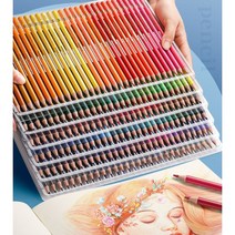 프리즈마 180색 색연필 150컬러 미술도구 유성 수성 120색 세트, 유성 120 색