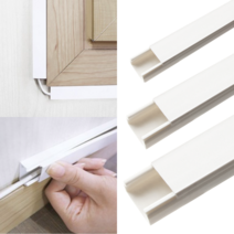 사무실 랜선보호 사각 전선몰드 1M 5개 선정리 전선몰드3호 쫄대 사각몰딩, 중