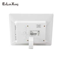 전자액자 디지털액자 스마트액자8인치 고화질 사진 멀티미디어 플레이어 MP3 알람 시계 디지털 프레임 크, 02 WHITE_03 영국 플러그