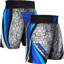 RDX Muay Thai Trunks 마샬아츠 스포츠 복싱 블루 L, 224581 Blue