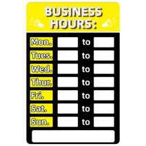 까페 음식점 도어 사인 오픈 클로즈 기호 표지판pvc business hours sign store office for window door 징후 vinyl signage, 노란색