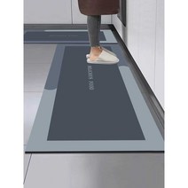 주방매트특대 세련된 디자인 인테리어 PVC 싱크대 발매트 방수, 40x120cm (주방스트립) 심플한 스타일-8805