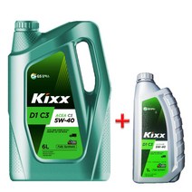 KIXX D1 C3 5W40 6L 1개+1L 1개 디젤 엔진오일, 2개, @ D1 C3 5W40 6L 1개+1L@1개@