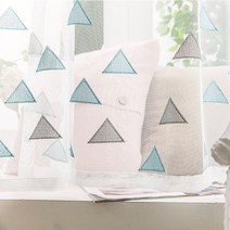 Cdiy embroided triangle short 커튼 for kitchen 거실 tulle window sheer voile 커튼 스크리닝 트리트먼트 블라인드 패널