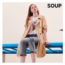 숲 (SOUP) 스탠다드 칼라 트렌치 코트(SX4BB86)