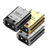 라온 CR-400C 메탈 C타입 USB OTG 젠더 마이크로SD 카드리더기, 색상:블랙