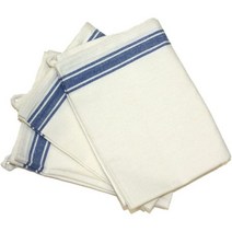 마사 아줌마의 18인치 x 28인치 빈티지 행주 3개 패키지 파란색 줄무늬(PKSTB), Blue Stripe