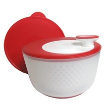 타파웨어 야채탈수기 채소 샐러드 탈수기 짤순이 3.9L 스핀 탈수기 타파 과일 쌈 양상추 국수 오이지 짱아찌 나물 두부 물기제거 회전탈수 야채스피너 직경23/높이17.7cm