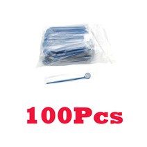 FWT 100x 구강 일회용 입 치아 검사 거울 반사경 안티-안개, 1개
