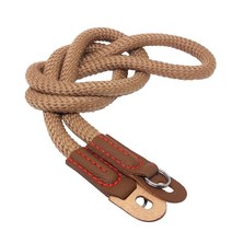 카메라가죽스트랩 카메라끈 DSLR스트랩 로프형 100cm, 스트랩로프형 갈색