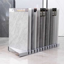 세라믹 타일 디스플레이 랙 대리석 석재 샘플 쇼룸, 블랙100cmx20cm(카드슬롯1.3cm)