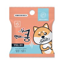 브리더랩 한입쿵 연어 20g 천연콜라겐 노즈워크용 애견간식
