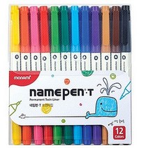 아주문구 모나미 네임펜 T (트윈) 12색 세트, 모나미네임펜 T (트윈) 12색 세트, 1세트