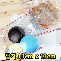 다포장 OPP접착 에펠탑 투명비닐 쿠키포장 13X13+4, 20장