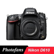 니콘 d610 dslr 카메라, 협력사, 렌즈가 없는 바디