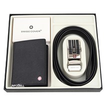 인포벨 스위스 커버 가죽 지갑 반지갑 자동 벨트 세트