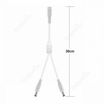전원분배기 호환 5.5mm 2.1mm DC 전원 분배기 케이블 1 ~ 2/3/4/5/6/8 웨이 5V 12V 24V 어댑터 LED 스트립, 10 1 to 2 way white_01 1pcs