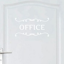 오피스왕국 사무실 office6 그래픽 스티커, 화이트