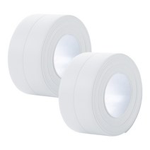 일상나눔 PVC 싱크대 틈새 차단 방수 테이프 화이트 3.8cm x 3.2m, 4개