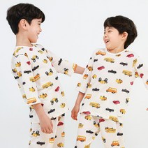 삐삐롱 모어댄 시어스킨 자카드 7부 상하세트