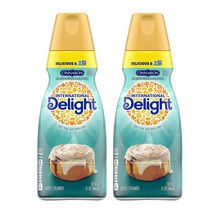 International Delight Coffee Creamer 딜라이트 커피 크리머 시나본 946ml (32 fl oz) 2팩