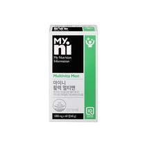 멀티비타민미네랄 나이아신 엽산 비오틴 판토테산 마그네슘 아연 셀레늄 남성용, 60정x1병, 60정 1세트