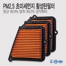 봉고3 04.1~19.9 에어컨필터 PM2.5 초미세먼지 항균 활성탄필터 YC07 (3개 SET)