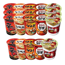 소컵 신라면4입+안성탕면4입+너구리4입+오짬4입+짜파범벅4입, 3세트