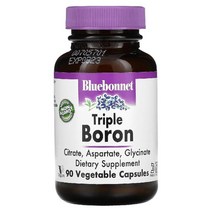Bluebonnet 블루보넷 트리플 보론 Triple Boron 베지캡슐 90정 시트레이트 아스파테이트, 90캡슐