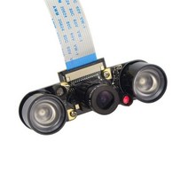 Raspberry Pi Night Vision Camera Focal Adjustable 5MP + Infrared Light Holde [C00026097], 03-Kit 2-26097