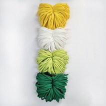 양말목 4색 6색 밝은색 믹스 목공예 공예용 끈 직조틀 재료 세트, 4TYPE 숲속그린(400g)