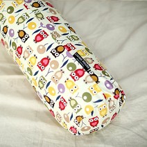 솜포함/바디필로우/안고자는 베개/롱 베개/등 받이 쿠션, 110X25원통형, 도톰한순면옥스포드체리부엉이