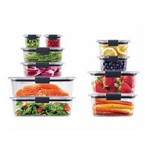 러버메이드 브릴리언스 식품보관 밀폐용기 Rubbermaid Brilliance 20-piece Plastic Food Storage Set