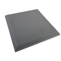 4색 4Pcs 50X50X5cm 스튜디오 어쿠스틱 방음 폼 사운드 흡수 처리 플랫 패널 타일 웨지 보호 스폰지, 04 GRAY_01 50X50X5cm 4Pcs