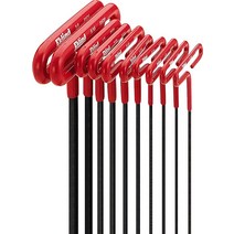 EKLIND 53610 쿠션 그립 육각 T-키 앨런 렌치 - 10피스 세트 SAE 인치 사이즈 3/32-3/8 6인치 시리즈