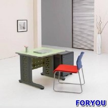 Foryou2786 일자형책상 컴퓨터책상 조립식책상 철제책상 책상 책장 책꽂이, 그린 블랙