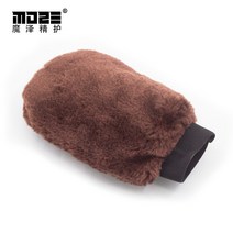 고무 장갑걸레 휠미트 카 매드니스 휠 닦이 용품 워시 미트 청소 셔닐, XXL, 브라운-스티치하체