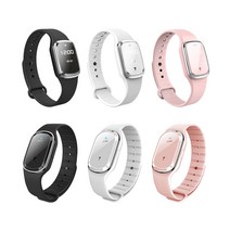 LED 모기퇴치 밴드 모기퇴치 시계 6종 휴대용모기퇴치기 무선모기퇴치기 모기퇴치팔찌 캠핑모기퇴치지 시계형모기퇴치기 초음파모기퇴치기, 블랙