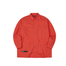 널디 링클 셔츠 자켓 코랄