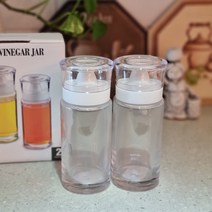 시노글라스 실리쿡 오일병 새지않는 유리 간장병 다이소 양념병 (대) 170ml 2P 세트