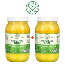 Pure Indian Foods 퓨어인디언푸드 오리지널 그래스패드 목초버터 오가닉 기버터 GrassFed GHEE BUTTER 425g 2팩