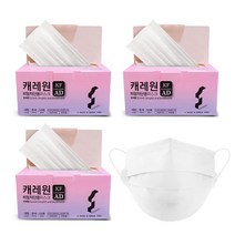 캐레원 저자극 비말차단 일회용 마스크 50개입 3개 150매, 화이트, 50개
