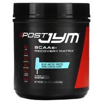 JYM 서플리먼트사이언스 BCAAs + 리커버리 매트릭스 더말로지카 블루 아티크 프리즈 22.2 oz (630 g)