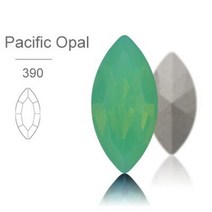 아쿠아씰 크리스탈 라인석 상단 스톤 의류 공예 쥬얼리에 적합한 라인스톤에 유리 접착제, Pacific Opal+7X15mm 10Pcs